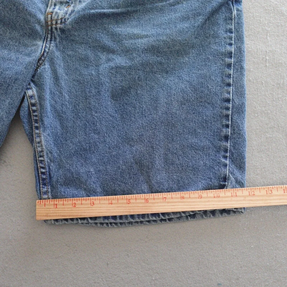 VTG Levi 505 Shorts Men 42 Regular Fit Blue Denim Medium Wash Casual Blackwing
